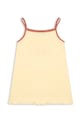 Момиче Konges Sløjd рокля от памук ERA STRAP DRESS OCS KS105358.PPY2 жълт