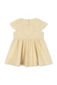 Konges Sløjd rochie de bumbac HEARLY DRESS GOTS KS105411.PPY2 bej SS26