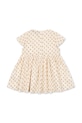 Момиче Konges Sløjd рокля от памук PACEY DRESS GOTS KS105510.PPY2 бежов