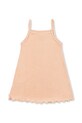 Fete Konges Sløjd rochie din bumbac ITTY STRAP DRESS GOTS - EXCLUSIVE KS105655.PPY2 roz