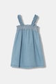 United Colors of Benetton šaty rifľové modrá 4DHJAV00X.W.seasonal