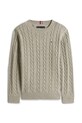 Tommy Hilfiger sweter bawełniany dziecięcy KB0KB09753.128.176.PPY2 szary SS26