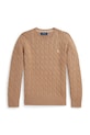 Polo Ralph Lauren sweter bawełniany dziecięcy bawełna beżowy 323702674504