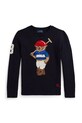 Polo Ralph Lauren sweter bawełniany dziecięcy aplikacja granatowy 323A95620001