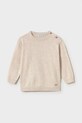 Mayoral pulover de bumbac pentru copii uni bej 303.3B.Baby.PPY2