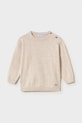Mayoral pulover de bumbac pentru copii uni bej 303.3B.Baby.PPY2
