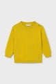 Dječji pamučni pulover Mayoral bez uzorka zlatna 303.3B.Baby.PPY2