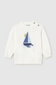 Mayoral sweter bawełniany dziecięcy 1308.3B.Baby.PPY2 beżowy SS26