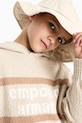 Emporio Armani sweter dziecięcy bawełniany beżowy EB001219.AF23411