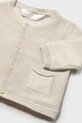 Мальчик Детский хлопковый кардиган Mayoral Newborn 1303.1B.Newborn.PPY2 бежевый