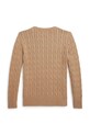 Детски памучен пуловер Polo Ralph Lauren 323702674515 кафяв SS26