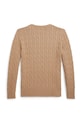Dětský bavlněný svetr Polo Ralph Lauren 323702674515 hnědá SS26