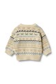 Chłopiec Wheat sweter bawełniany niemowlęcy 6532.560.GOTS beżowy
