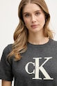 Βαμβακερό μπλουζάκι Calvin Klein Jeans LV044E306G γκρί