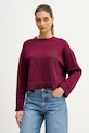 Calvin Klein Jeans sweter bawełniany aplikacja różowy LV047E304G