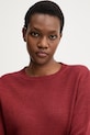 Ľanový sveter Weekend Max Mara ATZECO burgundské 2615361132600