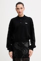 Rotate sweter z dodatkiem wełny pozostałe czarny 115137100