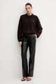 Rotate sweter z dodatkiem wełny 1151371667 brązowy SS26