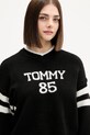 Πουλόβερ με προσθήκη μαλλιού Tommy Jeans μαύρο DW0DW22033