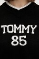 Πουλόβερ με προσθήκη μαλλιού Tommy Jeans DW0DW22033 μαύρο