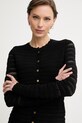 Marciano by Guess кардиган жіночий з віскозою CAROL чорний G6GR12.Z0637