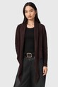 AllSaints kardigan kaszmirowy brązowy W091KD