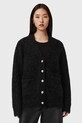 Odzież AllSaints kardigan z wełną W077KD czarny