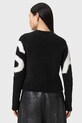 AllSaints sweter z dodatkiem alpaki W088KD czarny SS26