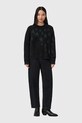 AllSaints sweter z dodatkiem wełny czarny W089KD