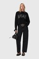 Odzież AllSaints sweter z dodatkiem wełny W071KD czarny