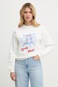 Kenzo bluza bawełniana nadruk biały FG52SW2034MJ