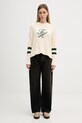 Tommy Hilfiger sweter bawełniany WW0WW47633 beżowy SS26