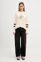 Tommy Hilfiger sweter bawełniany WW0WW47633 beżowy SS26