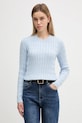 Tommy Hilfiger sweter bawełniany bawełna niebieski WW0WW47644