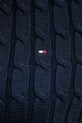 Tommy Hilfiger sweter bawełniany WW0WW47644 granatowy