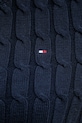Tommy Hilfiger sweter bawełniany WW0WW47644 granatowy