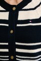 Bombažna jopica Tommy Hilfiger WW0WW48795 mornarsko modra