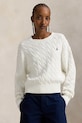 Polo Ralph Lauren maglione in cotone a maglia fine bianco 211A96245