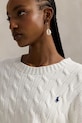 Polo Ralph Lauren maglione in cotone bianco 211A96245