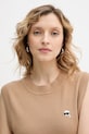 Pamučni prsluk Karl Lagerfeld IKON bež B1W18016