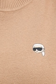 Pamučni prsluk Karl Lagerfeld IKON B1W18016 bež