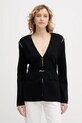 Karl Lagerfeld cardigan subtiri negru B1W18013
