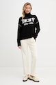 Dkny sweter DJ6R0183 czarny SS26
