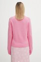 Odzież GANNI kardigan z dodatkiem wełny A1070084 różowy