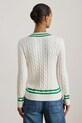 Lauren Ralph Lauren sweter bawełniany 200P07026 biały SS26