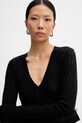 Patrizia Pepe sweter z dodatkiem wełny czarny 8K0367.K307