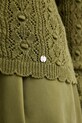 Pedro del Hierro kardigan damski ażurowy 3513302 zielony