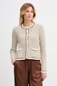 Pedro del Hierro kardigan damski bawełniany beżowy 3513303