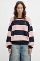 Coperni sweter Striped pozostałe różowy COPML134SY3010