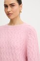 Morgan sweter z domieszką wełny różowy MGROVE